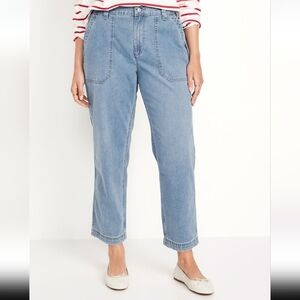 NWT - Old Navy High-Waisted Chino Pants - Size Large - Medium Wash